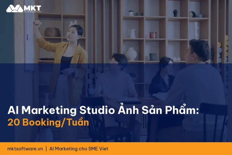 AI Marketing Cho Dịch Vụ Chụp Ảnh Sản Phẩm Thương Mại: 20 Studio Booking Mỗi Tuần